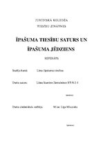 Referāts 'Īpašuma tiesību saturs un īpašuma jēdziens', 1.