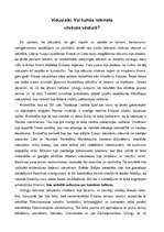 Eseja 'Viduslaiki. Vai tumšs laikmets cilvēces vēsturē?', 1.