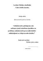 Referāts 'Administartīvā procesa tiesības', 1.