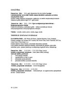 Paraugs 'Curriculum Vitae', 2.