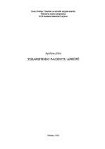 Konspekts 'Aprūpes plāns terapijā', 1.