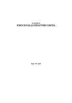 Konspekts 'Emocionālās izpausmes grupā', 1.