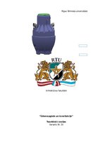 Referāts '“Ūdensapgāde un kanalizācija” - teorētiskā analīze', 1.