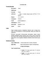 Paraugs 'Curriculum vitae', 1.