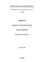 Referāts 'Lietišķā etiķete Francijā', 1.