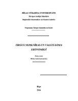 Konspekts 'Tirgus nepilnības un valsts loma ekonomikā', 1.