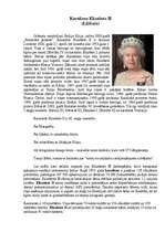 Referāts 'Karaliene Elizabete II', 1.