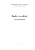 Referāts 'Pasažieru pārvadājumi', 1.