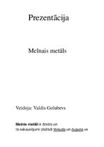Prezentācija 'Melnie metāli', 1.