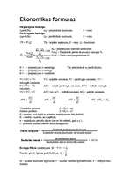Konspekts 'Ekonomikas formulas', 1.