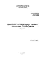 Referāts 'Plānošanas loma ilgtspējīgas attīstības veicināšanā Tukuma pilsētā', 1.