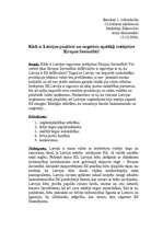 Eseja 'Kādi ir Latvijas pozitīvie un negatīvie apstākļi, iestājoties Eiropas Savienībā?', 1.