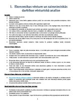 Konspekts 'Pasaules ekonomikas un biznesa vēsture', 1.