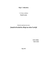 Referāts 'Jauniešu bezdarbs Latvijā, tā cēloņi un sekas', 1.