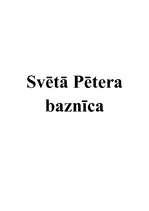 Referāts 'Svētā Pētera baznīca', 1.