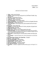 Konspekts 'History of Great Britain - useful terms and cultural allusions', 1.