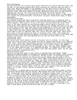 Eseja 'Moral Development', 1.