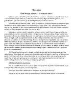 Konspekts 'Ērihs Marija Remarks "Lisabonas nakts"', 1.