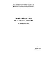 Paraugs 'Teorētiskā mehānika. Cieta ķermeņa līdzsvars', 1.
