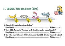 Prezentācija 'Matemātika ar Minioniem: slepenās misijas un uzdevumi 1.–2. klasei', 12.