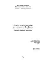 Referāts 'Darba vietas projekts', 1.