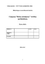 Biznesa plāns 'Ceļojuma vērtības aprēķināšana', 1.