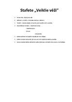 Konspekts 'Stafete "Veiklie vēži"', 1.