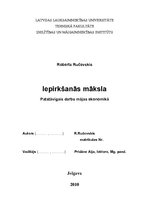 Referāts 'Iepirkšanās māksla', 1.