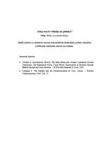 Eseja 'Mediju ietekme uz sabiedrības atbalstu demokrātiskām institūcijām, politisko līd', 1.
