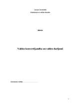 Referāts 'Valūtu konvertējamība un valūtu darījumi', 1.