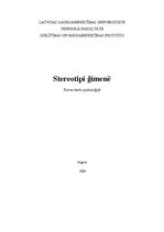 Referāts 'Steriotipi ģimenē', 1.