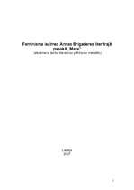 Referāts 'Feminisma iezīmes Annas Brigaderes literārajā pasakā "Mare"', 1.