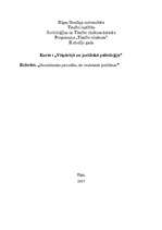 Referāts 'Noziedznieka personība un tās veidošanās problēmas', 1.