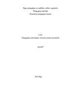 Prakses atskaite 'Pedagoģiski psiholoģiskā vērojumu prakse pirmsskolā "Annele"', 1.