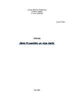 Referāts 'Janis Rozentāls un viņa darbi', 1.