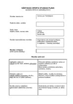 Prakses atskaite 'Sižetiskās sporta stundas plāns', 1.
