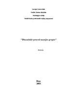 Referāts 'Dinamiskie procesi mazajās grupās jeb grupu attīstības fāzes', 1.