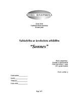 Biznesa plāns 'Atpūtas komplekss "Sonnes"', 1.