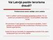 Prezentācija 'Terorisma draudu iespējas Latvijā', 13.