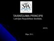 Prezentācija 'Taisnīguma principi Latvijas Republikas tiesībās', 1.