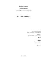 Prakses atskaite 'Prakses atskaite', 1.