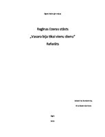 Referāts 'R.Ezera "Vasara bija tikai vienu dienu"', 1.