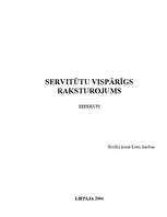 Referāts 'Servitūtu vispārīgs raksturojums', 1.