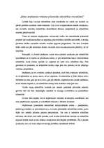 Eseja 'Mans iespējamais veikums pilsoniskās sabiedrības veicināšanā', 1.