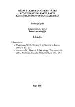 Konspekts 'Socializācija', 1.