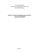 Konspekts 'Ķīšezera peldvietas pie Ezermalas ielas peldūdens kvalitātes monitorings monitor', 1.