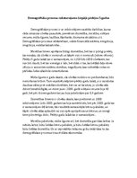 Eseja 'Demogrāfisko procesu raksturojums Liepājā pēdējos piecos gados', 1.