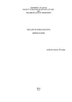 Referāts 'The Life of Anna Pavlova', 1.