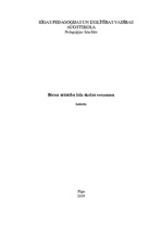 Referāts 'Bērna attīstība līdz skolas vecumam', 1.