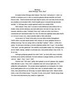 Eseja 'Recenzija par A.Neiburgas stāstu krājumu "Stum, stum"', 1.